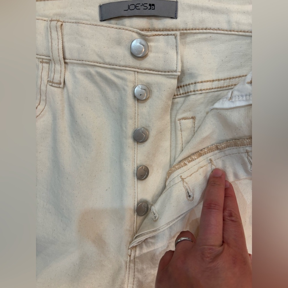 Joe's Jeans The OG High Rise Straight Ankle Button Fly Cream Pant Sz 32 New $218 - Picture 6 of 12